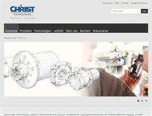 Tablet Screenshot of christ-feinmechanik.com